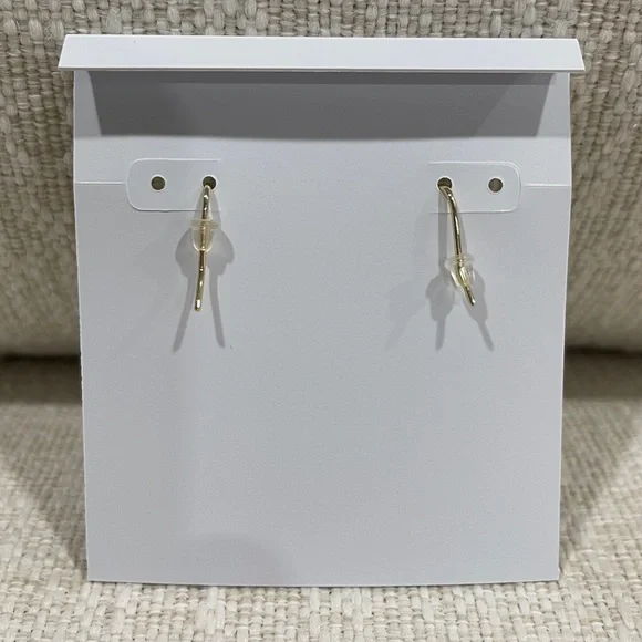 Kendra Scott Dani Gold Color Burst Frame Drop Earrings - Picture 2 of 4